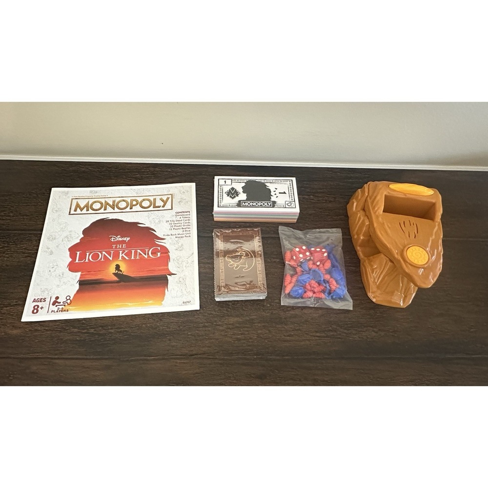 THE LION KING Monopoly Special EDITION Replacement Figures Dice Pieces NEW